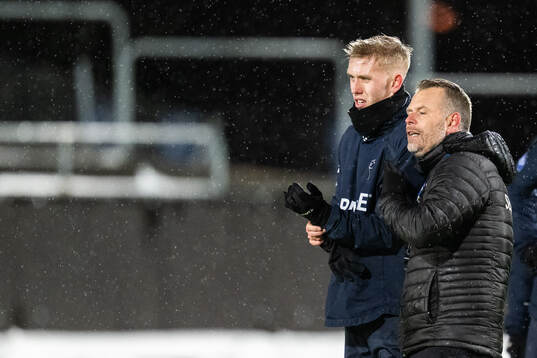 IFK Göteborgs Elias Hagen och tränare Mikael Stahre