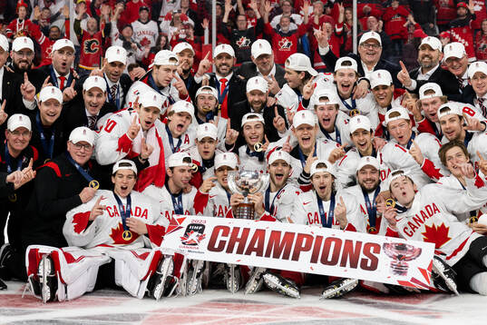 Players of Canada celebrate