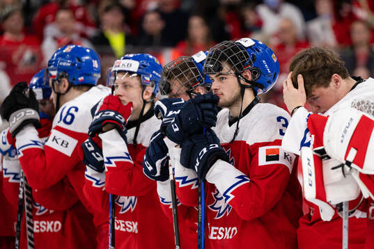 David Spacek of Czech Republic looks dejected