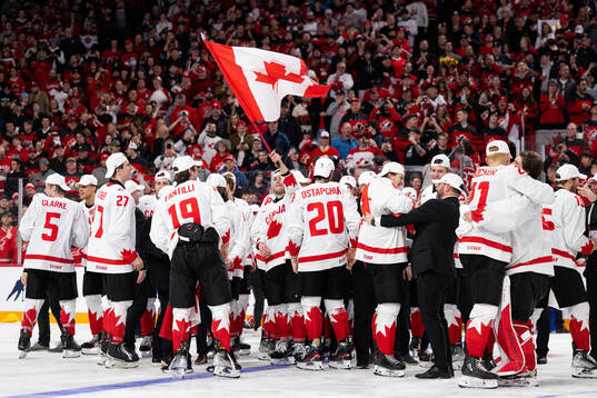 Players of Canada celebrate