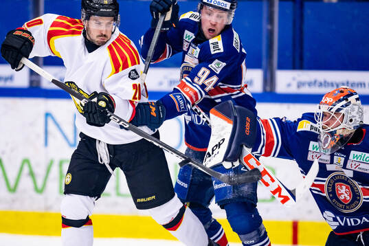 Brynäs Oula Palve, Växjös Joel Persson och målvakt Adam
