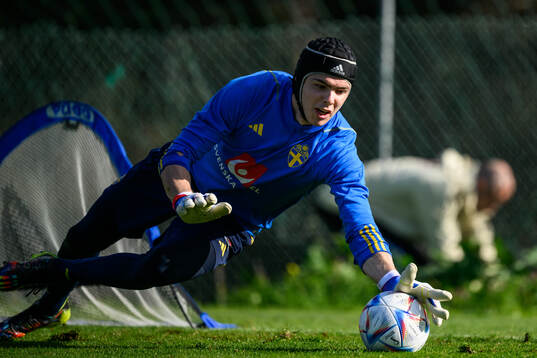 goalkeeper Jacob Widell Zetterström of the Swedish men's