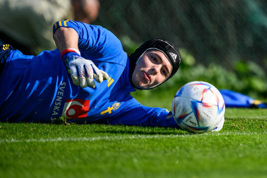 goalkeeper Jacob Widell Zetterström of the Swedish men's