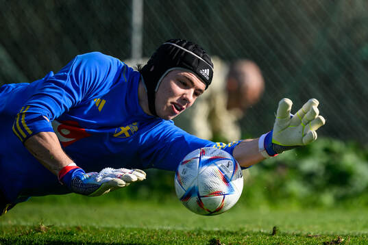 goalkeeper Jacob Widell Zetterström of the Swedish men's