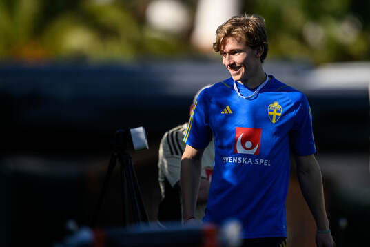 Johan Bångsbo of the Swedish men's football national team