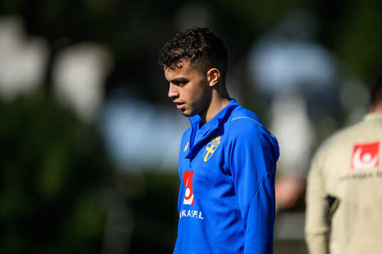 Yasin Ayari of the Swedish men's football national team at