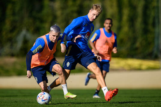 Jacob Ondrejka and Samuel Gustafson of the Swedish men's