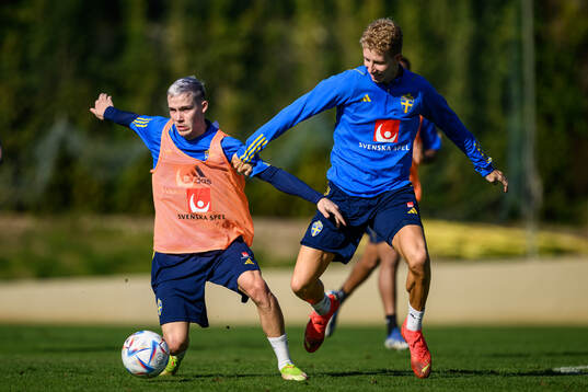 Jacob Ondrejka and Samuel Gustafson of the Swedish men's