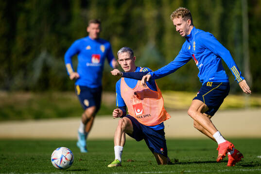 Jacob Ondrejka and Samuel Gustafson of the Swedish men's