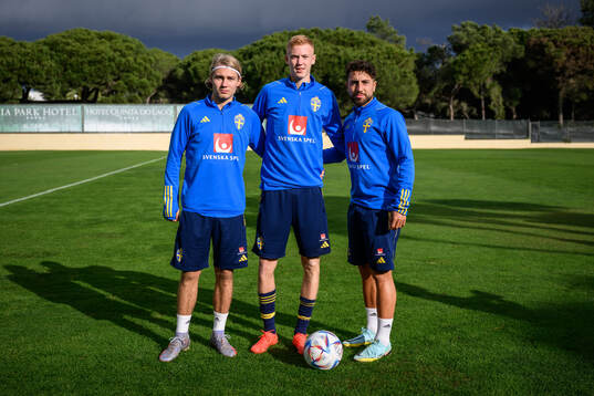 Sebastian Nanasi, Hugo Larsson and Moustafa Zeidan of the