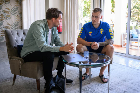 Victor Eriksson of the Swedish men's football national team