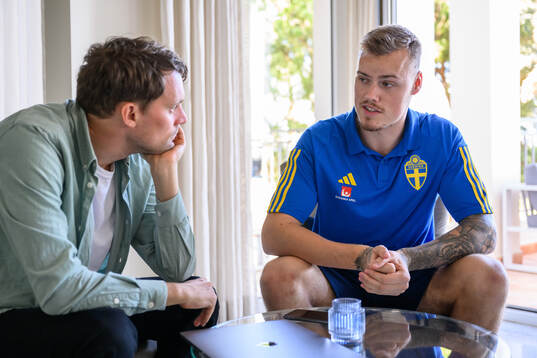 Victor Eriksson of the Swedish men's football national team