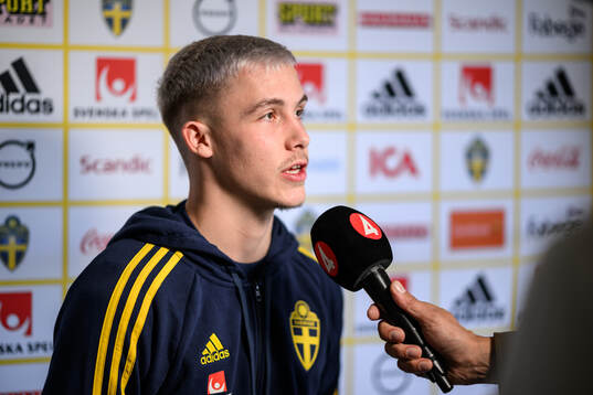Jacob Ondrejka of the Swedish men's football national team