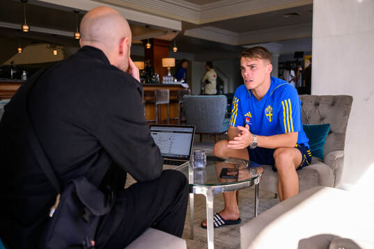 Elias Andersson of the Swedish men's football national team