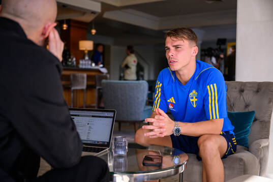 Elias Andersson of the Swedish men's football national team