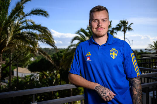 Victor Eriksson of the Swedish men's football national