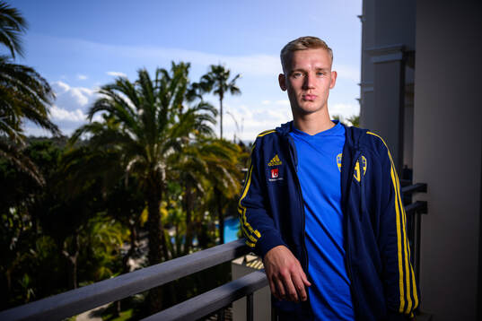 Carl Gustafsson of the Swedish men's football national team