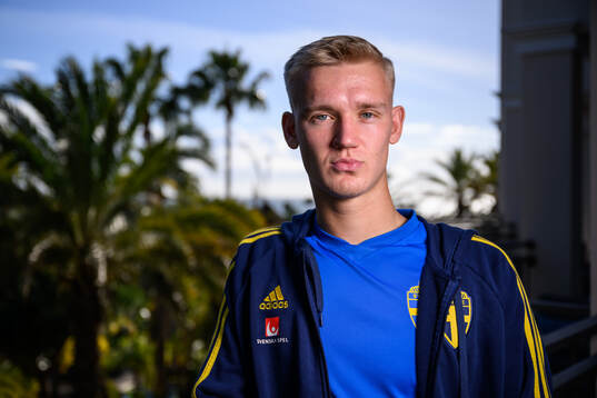Carl Gustafsson of the Swedish men's football national team
