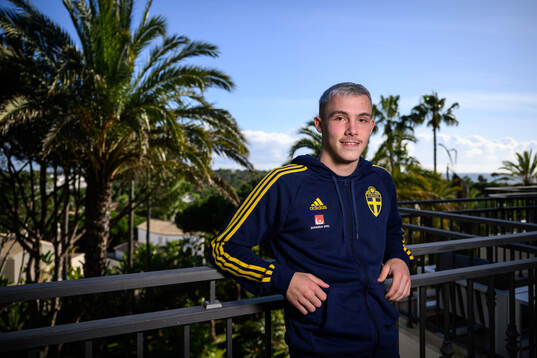 Jacob Ondrejka of the Swedish men's football national team
