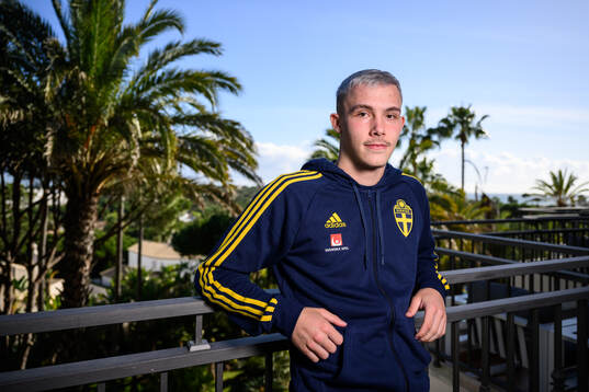 Jacob Ondrejka of the Swedish men's football national team