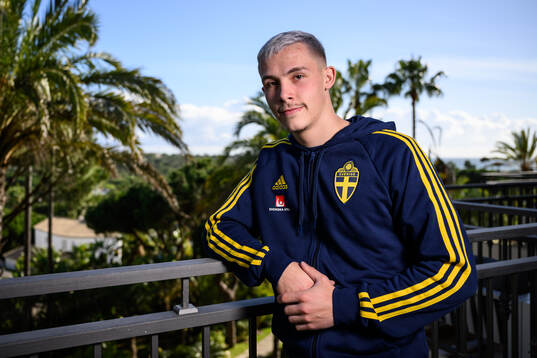 Jacob Ondrejka of the Swedish men's football national team