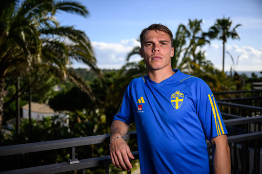 Elias Andersson of the Swedish men's football national team