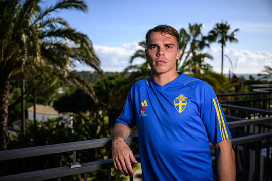 Elias Andersson of the Swedish men's football national team
