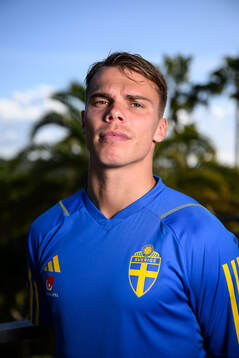 Elias Andersson of the Swedish men's football national team
