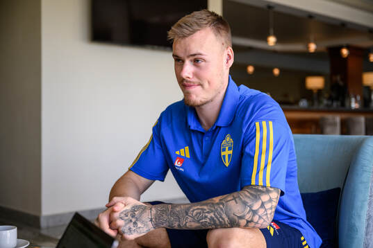 Victor Eriksson of the Swedish men's football national team