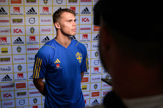 Elias Andersson of the Swedish men's football national team