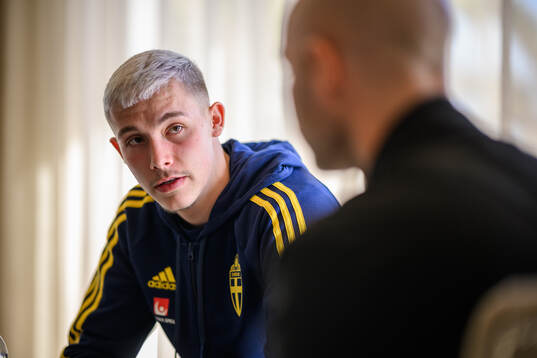 Jacob Ondrejka of the Swedish men's football national team