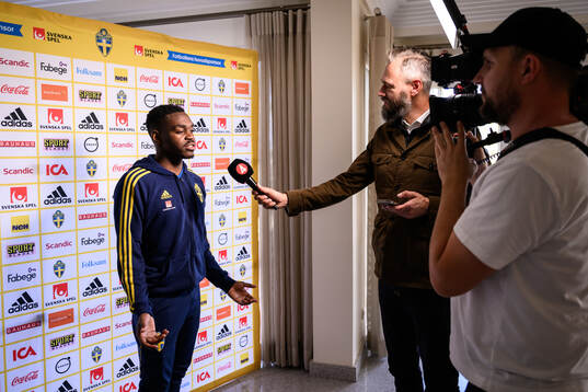 Joel Asoro of the Swedish men's football national team