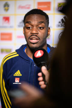 Joel Asoro of the Swedish men's football national team