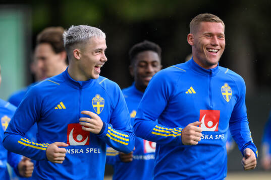 Jacob Ondrejka and Victor Edvardsen of the Swedish men's