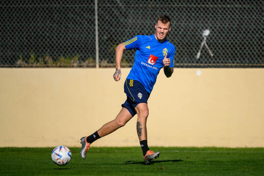 Victor Eriksson of the Swedish men's football national team