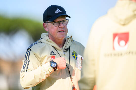 head coach Janne Andersson of the Swedish men's football