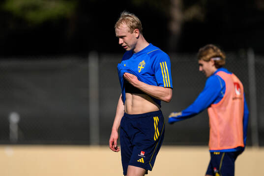 André Boman of the Swedish men's football national team at