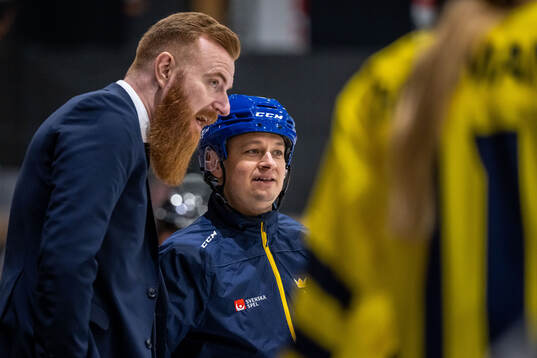Head of delegation Anders Lundberg and head coach Andreas