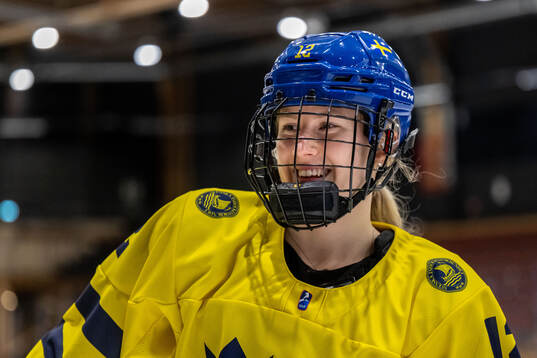 Stina Andersson of Sweden at a practice session