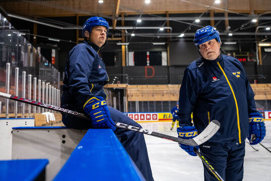 Head coach Andreas Karlsson and assistant coach Ulf Hall of