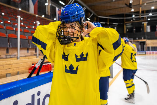 Emma Rehn of Sweden at a practice session