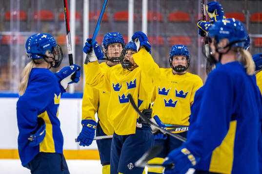 Stella Lindell of Sweden at a practice session