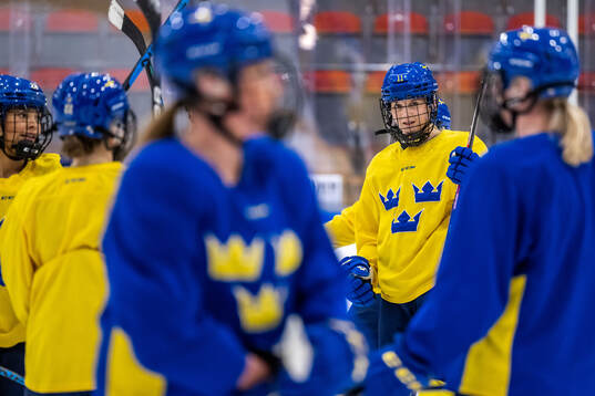 Ella Hellman of Sweden at a practice session