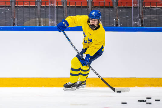 Moa Gustafsson of Sweden at a practice session