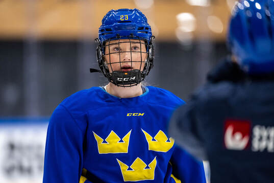 Isabelle Leijonhielm of Sweden at a practice session