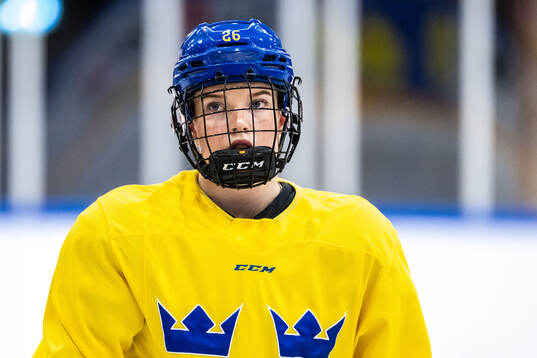 Emma Goding of Sweden at a practice session