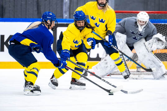 Olivia Sohrner of Sweden at a practice session