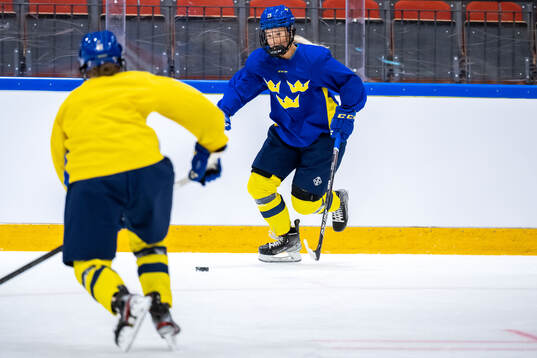 Mira Hallin of Sweden at a practice session