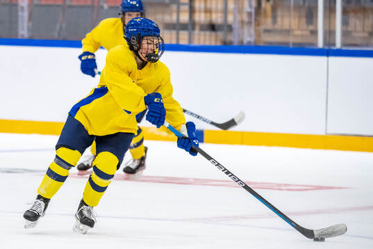 Emma Rehn of Sweden at a practice session