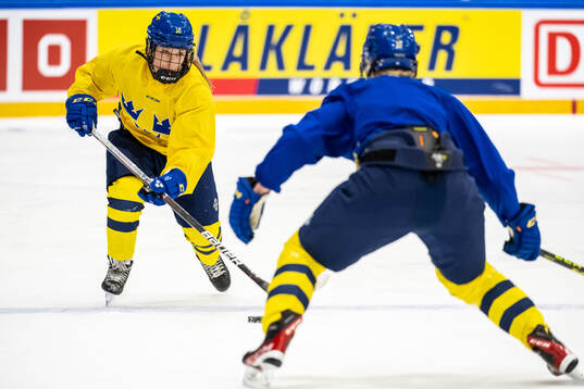 Emilia Bergeby Hallbeck of Sweden at a practice session